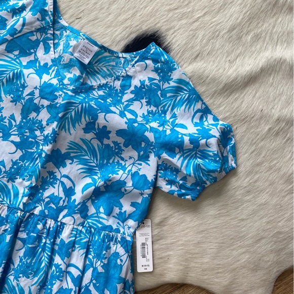 Peyton & Parker dress short-sleeved with a blue and white floral pattern - Picture 3 of 11